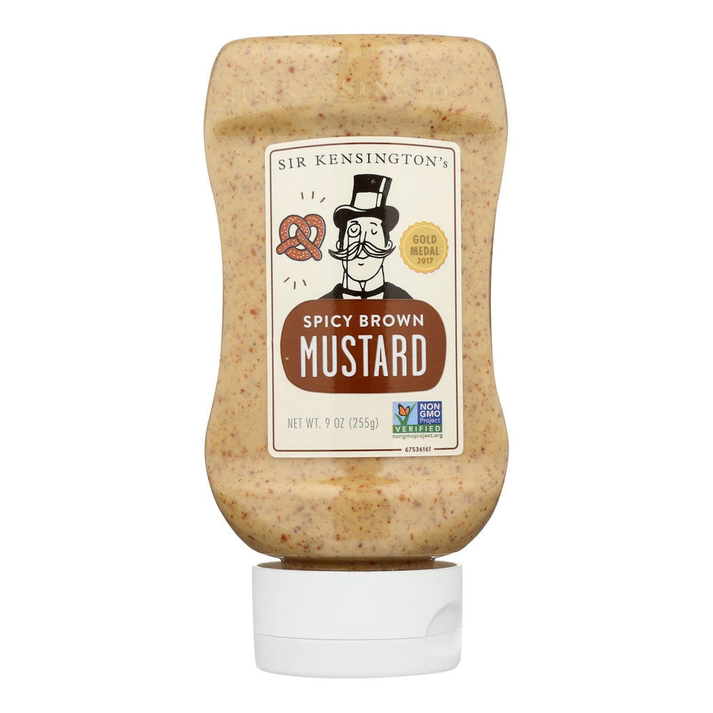 Sir Kensington's Spicy Brown Mustard (Pack of 6 - 9 Oz. Squeeze Bottles) - Cozy Farm 