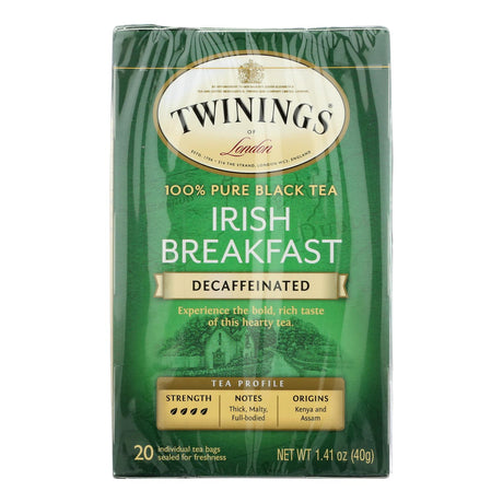 Twinings Breakfast Irish Decaf Black Tea, 20 Tea Bags (Pack of 2) - Cozy Farm 