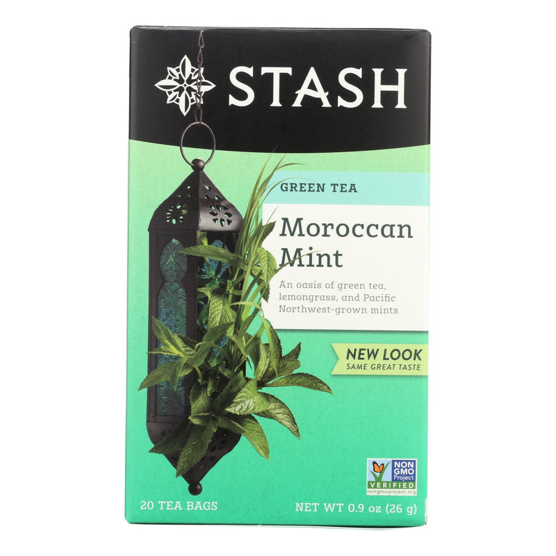 Stash Tea Organic Moroccan Mint Green Tea Bags (Pack of 6 - 20 ct) - Cozy Farm 