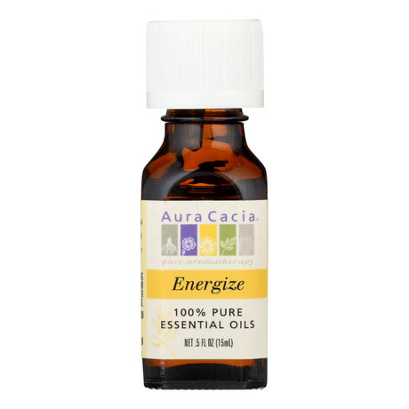 Aura Cacia Energize Pure Essential Oil 0.5 Fl Oz - Cozy Farm 