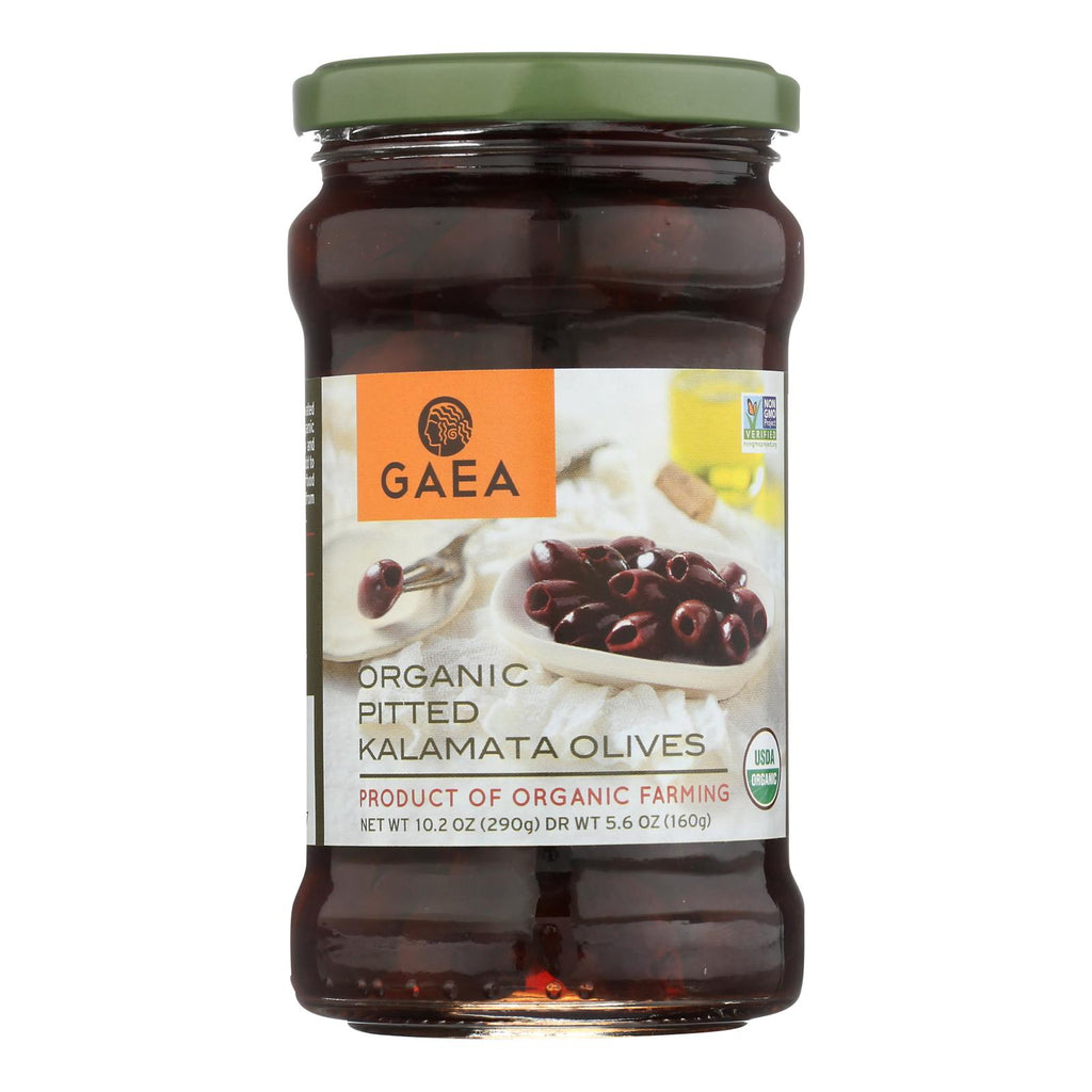 Organic Kalamata Pitted Olives (Pack of 8) - 5.6 Oz Original Gaea - Cozy Farm 