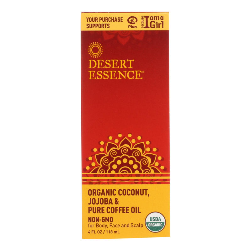 Desert Essence Organic Coconut Jojoba and Coffee Oil 4 Oz. - Cozy Farm 