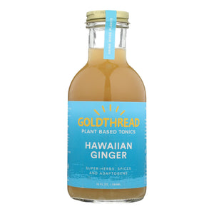 Goldthread 12 Fl Oz Hawaiian Ginger Herbal Tonic Pack of 6 - Cozy Farm 