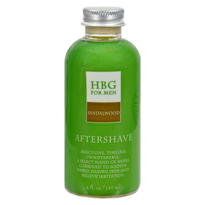 Honeybee Gardens Herbal Sandalwood Aftershave - 4 Fl Oz. - Cozy Farm 