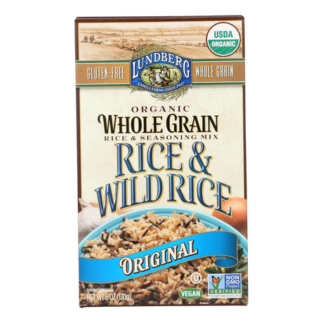 Lundberg Family Farms Organic Whole Grain Original Wild Rice, 6 Pack of 6 Ounces - Cozy Farm 