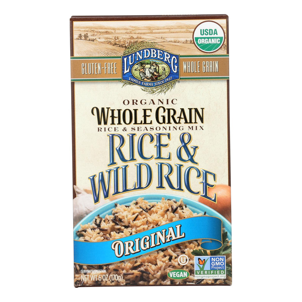 Lundberg Family Farms Organic Whole Grain Original Wild Rice (Pack of 6 - 6 Oz.) - Cozy Farm 