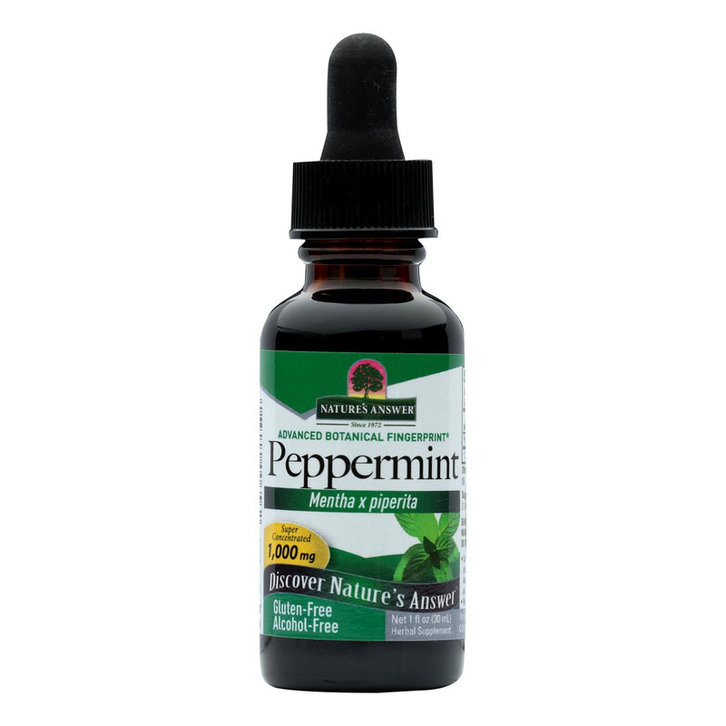 Nature's Answer Peppermint Leaf Extract, Alcohol Free, 1 Fl Oz - Cozy Farm 