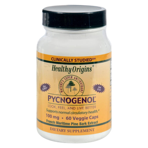 Healthy Origins Pycnogenol (Pack of 60) - 100mg Vegetarian Capsules - Cozy Farm 