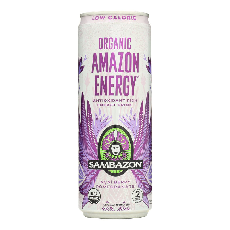 Amazon Organic Energy Drink by Sambazon (Pack of 12) - 12 Fl Oz. Per Can - Cozy Farm 
