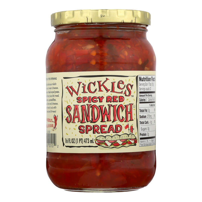 Wickle's Spicy Red Sandwich Spread, 16 Fl. Oz. (Pack of 6) - Cozy Farm 