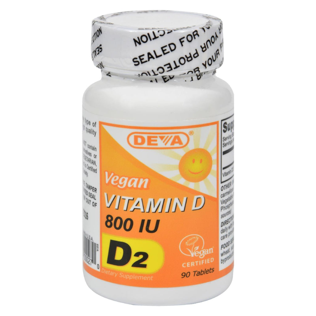 Deva Vegan Vitamin D (Pack of 90 Tablets) - 800 IU - Cozy Farm 