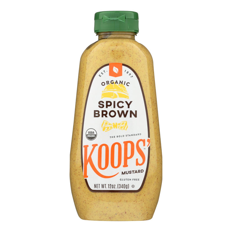 Koops' Organic Gluten-Free Spicy Brown Mustard 12 Oz. - Cozy Farm 