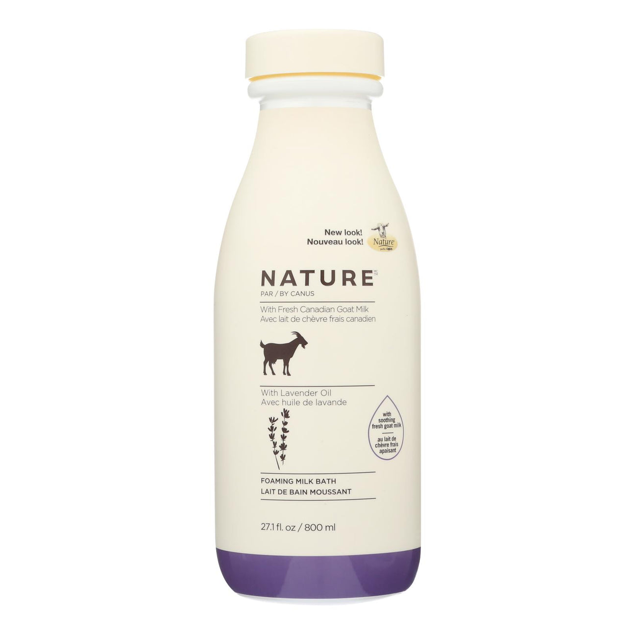 Nature By Canus Goats Milk Bath Foam Lavender (27.1 Fl Oz) - Cozy Farm 