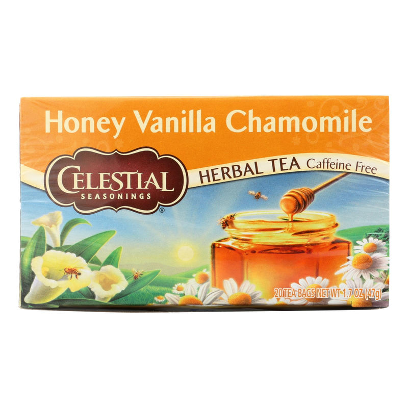 Celestial Seasonings Honey Vanilla Chamomile Herbal Tea, 20 Tea Bags per Inner Pack (Pack of 6) - Cozy Farm 