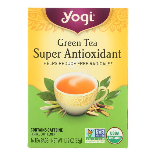 Yogi Green Tea Super Anti-Oxidant Pack of 6 - 16 Tea Bags Each - Cozy Farm 