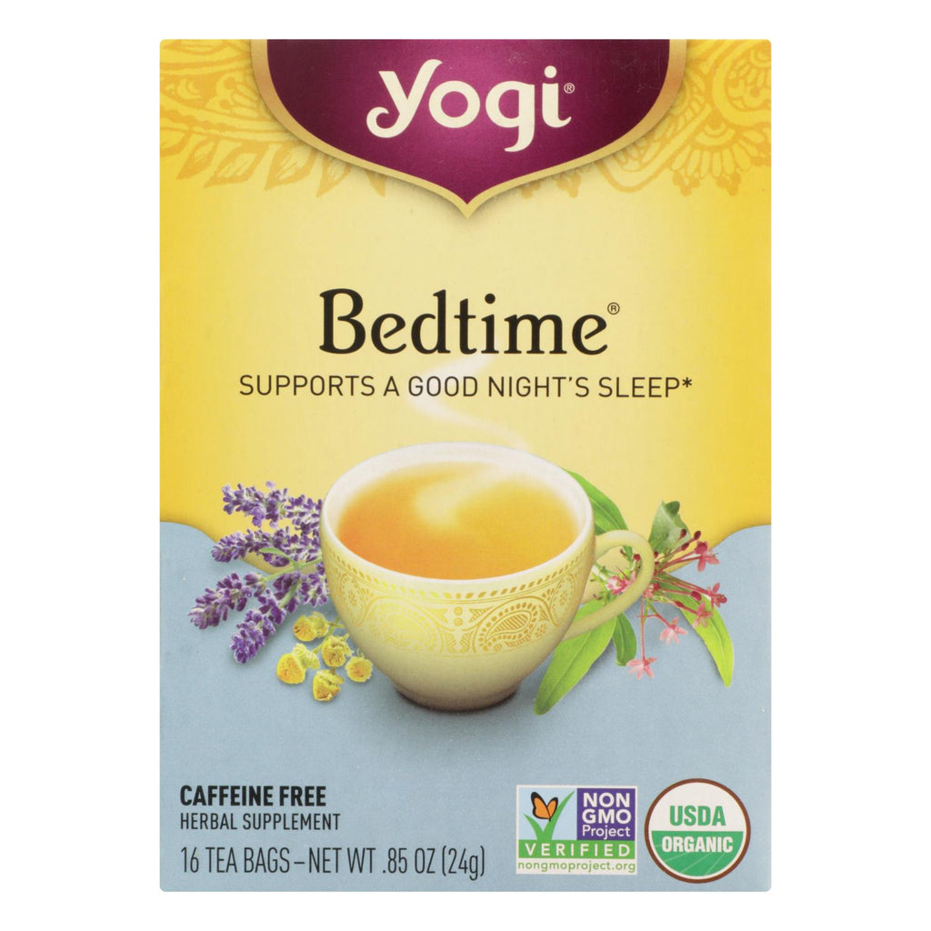 Yogi Bedtime Herbal Tea Caffeine-Free Chamomile (Pack of 6 - 16 Tea Bags Each) - Cozy Farm 