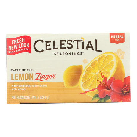 Celestial Seasonings Lemon Zinger Herbal Tea (Pack of 20 Bags) - Cozy Farm 