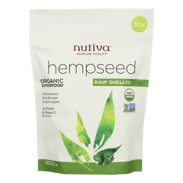 Nutiva Certified Organic Hempseed Shelled (8 Oz, Pack of 6) - Cozy Farm 