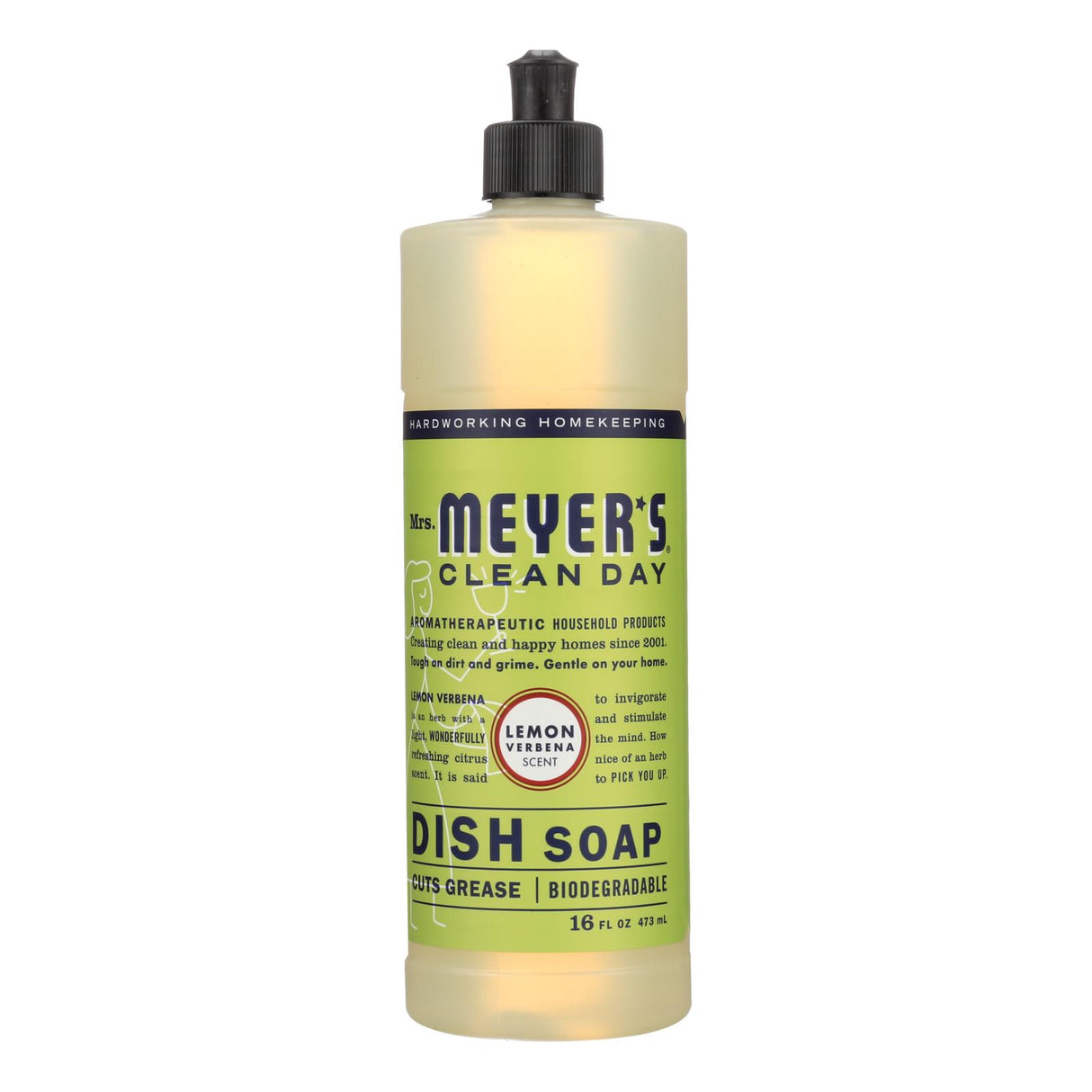 Mrs. Meyer's Clean Day Liquid Dish Soap, Lemon Verbena (6 Pack, 16 Oz Each) - Cozy Farm 