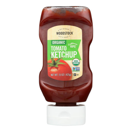 Woodstock Organic Tomato Ketchup, 15 Oz. (Pack of 16) - Cozy Farm 