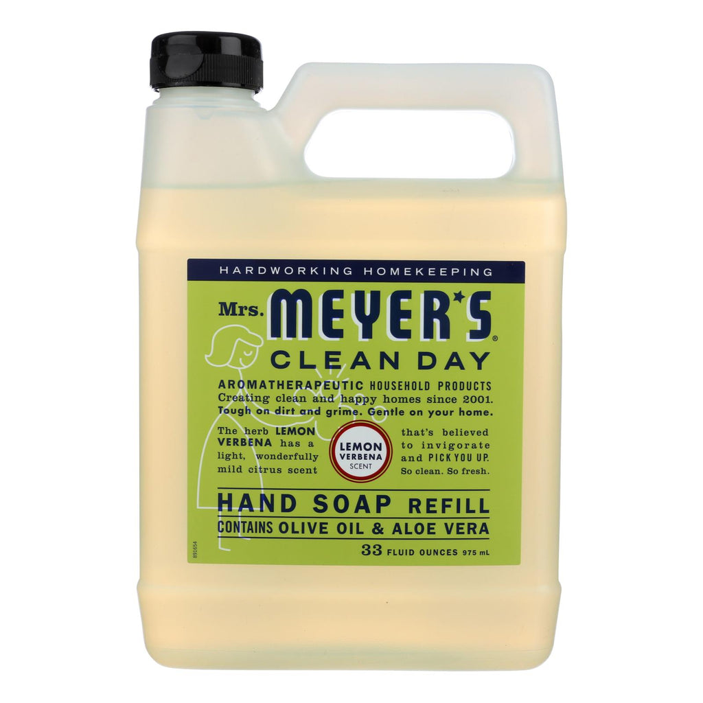 Mrs. Meyer's Clean Day Liquid Hand Soap Refill (Pack of 6) - Lemon Verbena - 33 Fl Oz - Cozy Farm 