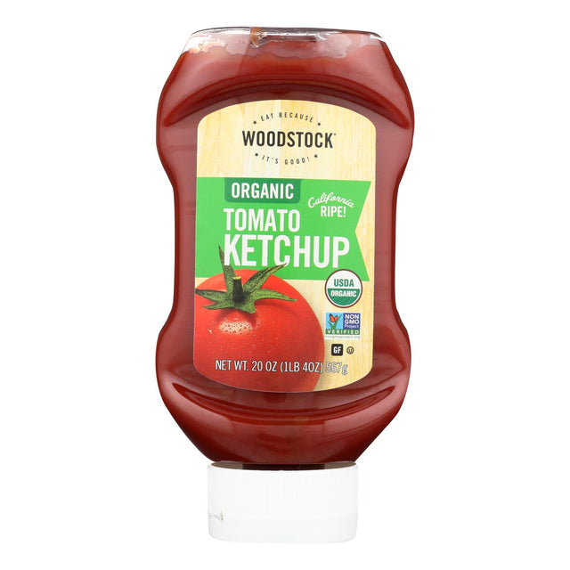 Woodstock Organic Tomato Ketchup, 20 Oz (Pack of 12) - Cozy Farm 