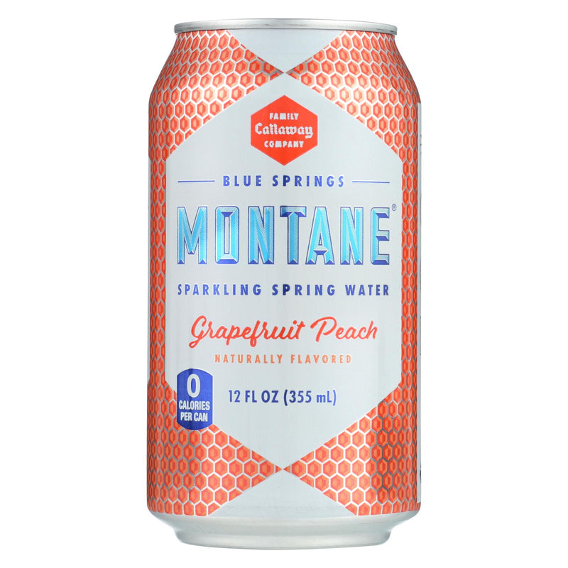 Montane Water Spark Grapefruit Peach Variety Pack (Pack of 3 - 8/12 Fl Oz) - Cozy Farm 