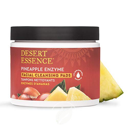 Desert Essence Pineapple Enzyme Foaming Cleaning Pads, Pack of 50 - Cozy Farm 