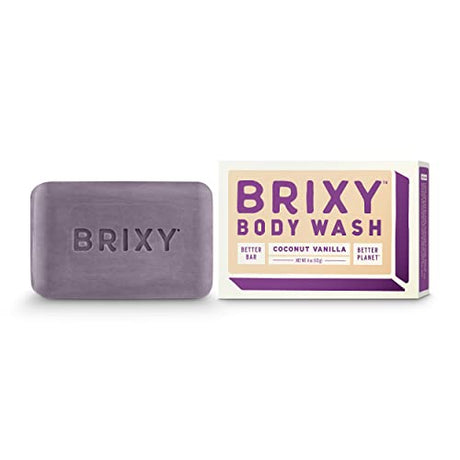 Brixy Coconut Vanilla Moisturizing Body Wash Bar - 4 Oz - Cozy Farm 
