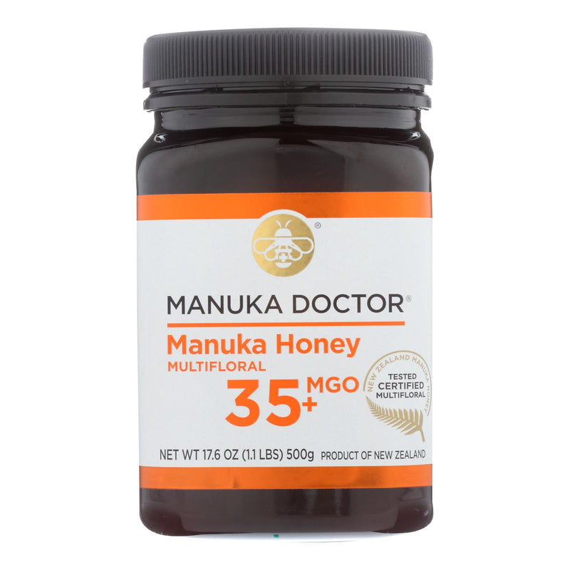 Manuka Doctor MGO35+ Manuka Honey (500g, Pack of 6) - Cozy Farm 