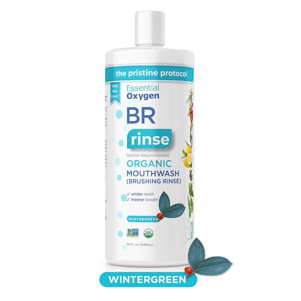 Essential Oxygen Wintergreen Mouthwash - 32 oz Bottle - Cozy Farm 