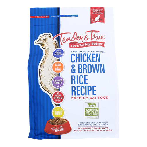Tender & True Chicken and Liver Cat Food (Pack of 6) - 3 lb - Cozy Farm 