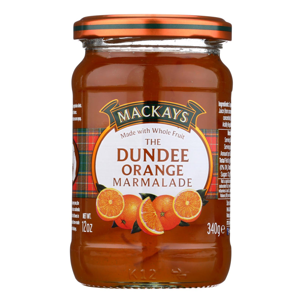 Mackay's The Dundee Marmalade, Pack of 6 - 12 Oz Jars - Cozy Farm 