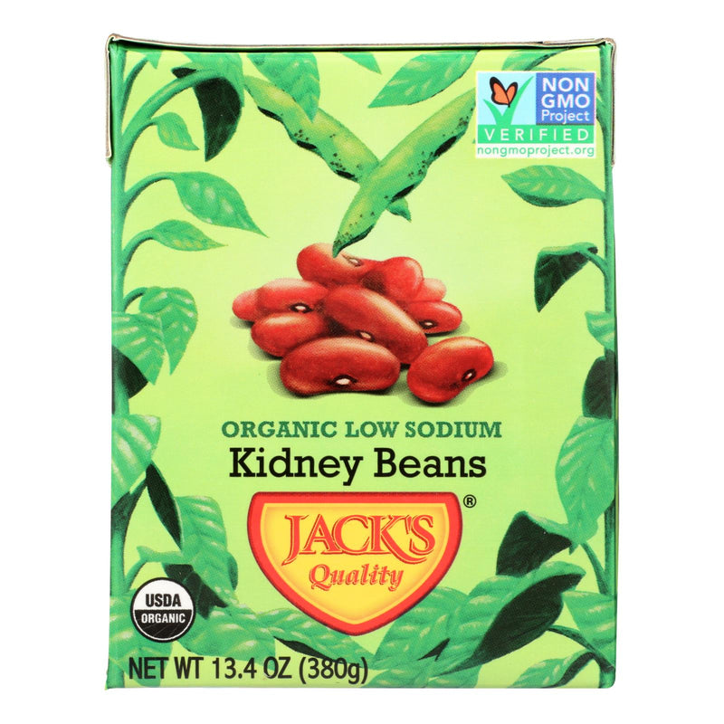 Jack's Quality Organic Low Sodium Red Kidney Beans, 13.4 Oz (Pack of 8) - Cozy Farm 