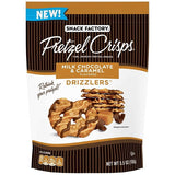 Pretzel Crisps - Drizzlers Milk Chocolate Crml (Pack of 12 5.5 Oz) - Cozy Farm 