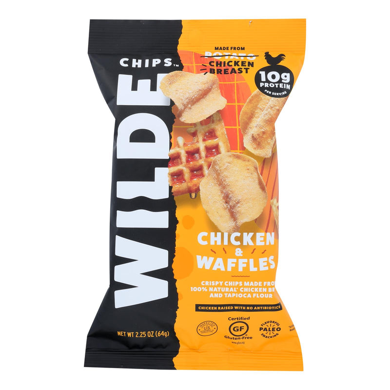 Wilde Chips: Savory Chicken & Waffles Protein Chips (12-Pack, 2.25 Oz Each) - Cozy Farm 