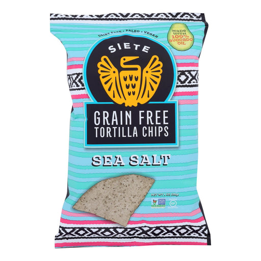 Siete Grain Free Sea Salt Tortilla Chips (Pack of 24) 1 Oz - Cozy Farm 