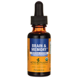 Herb Pharm Brain & Memory Tonic - 1 Fl Oz Herbal Supplement for Cognitive Function - Cozy Farm 