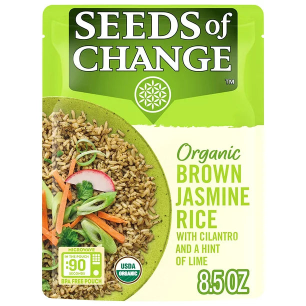 Seeds of Change (Pack of 12) Rice Brn Js Cil Lime 8.5 Oz - Cozy Farm 