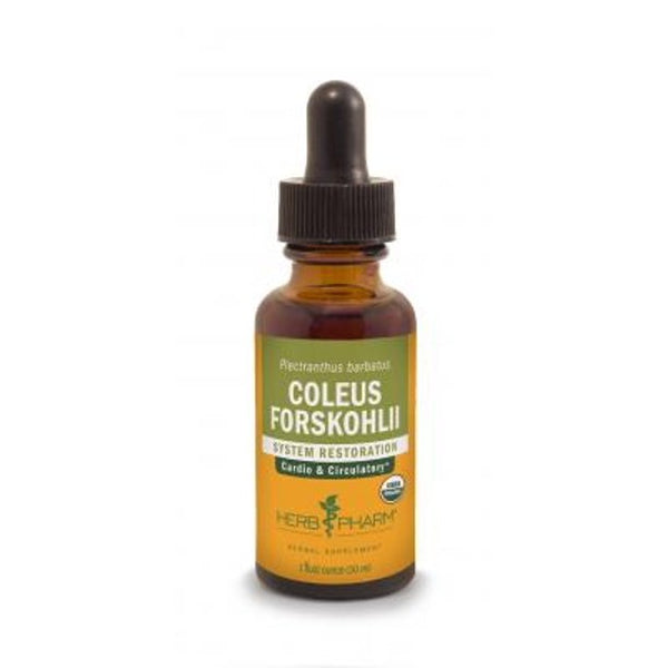 Herb Pharm Coleus Forskohlii Extract - Supports Healthy Cardiovascular Function - 1oz - Cozy Farm 
