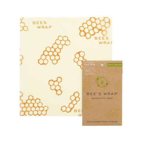 Bee's Wrap Reusable Food Wrap - Honeycomb Print, Pack of 6 - Cozy Farm 
