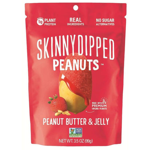 Skinnydipped (Pack of 10) PB&Jelly Dip Peanuts - 3.5oz - Cozy Farm 