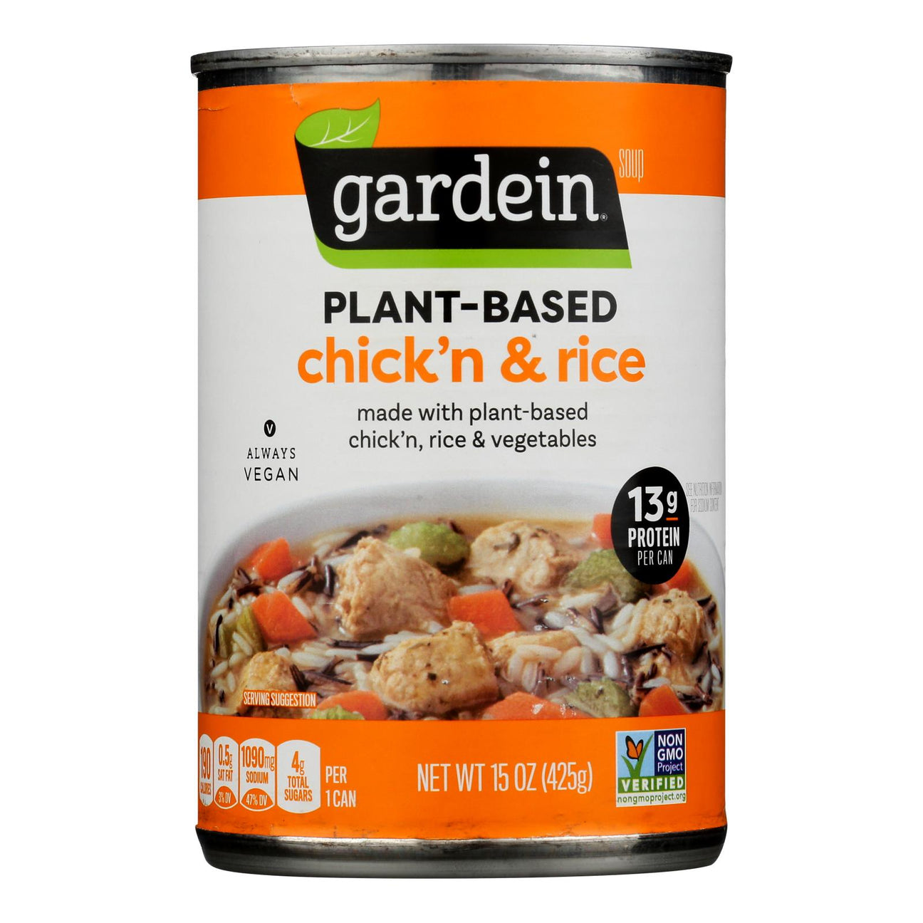 Gardein 15 Oz Plant-Based Chicken & Rice Soup (Pack of 12) - Cozy Farm 