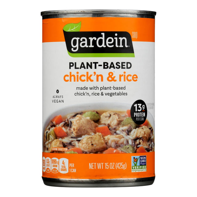 Gardein 15 Oz Plant-Based Chicken & Rice Soup (Pack of 12) - Cozy Farm 