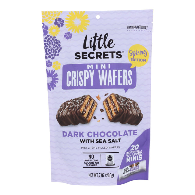 Little Secrets Mini Wafer Dark Chocolate with Sea Salt, Seasonal Spring Edition (Pack of 6 - 7 Oz) - Cozy Farm 