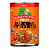 Garden of Eatin' Refried Beans - Traditional Low Fat - 12 x 16 oz Cans - Cozy Farm 