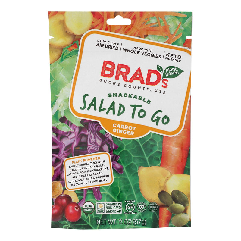 Brad's Plant-Based Salad To Go Cart Ginger (Pack of 12 2oz) - Cozy Farm 