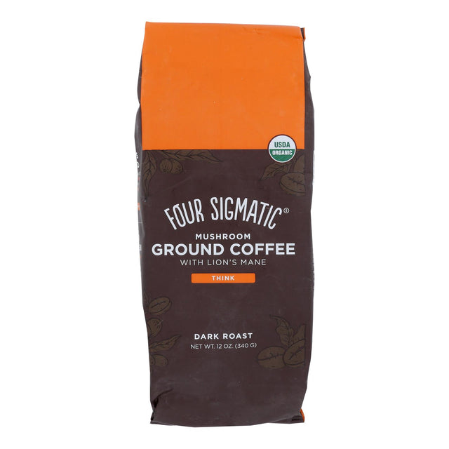 Four Sigmatic Lion's Mane Mushroom Coffee - 8 x 12 Oz - Cozy Farm 