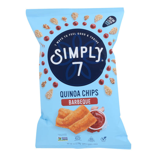Simply 7 - Chips Quinoa Barbeque (Pack of 8 3.5 Oz Bags) - Cozy Farm 