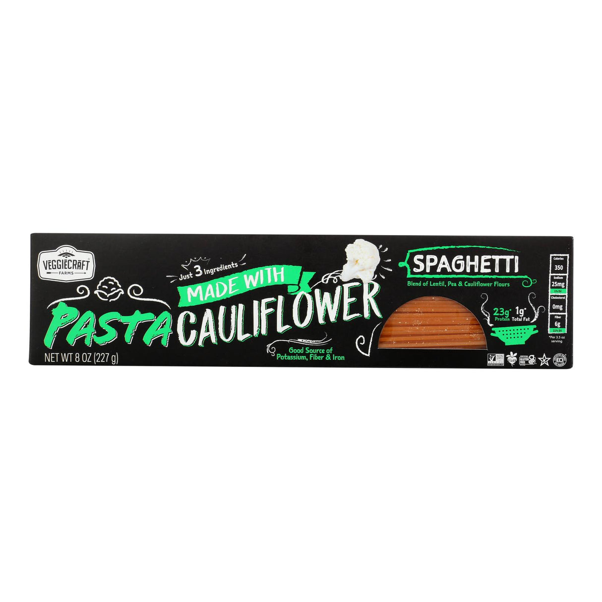 Veggiecraft - 8 Oz Cauliflower Spaghetti Pasta (Pack of 12) - Cozy Farm 